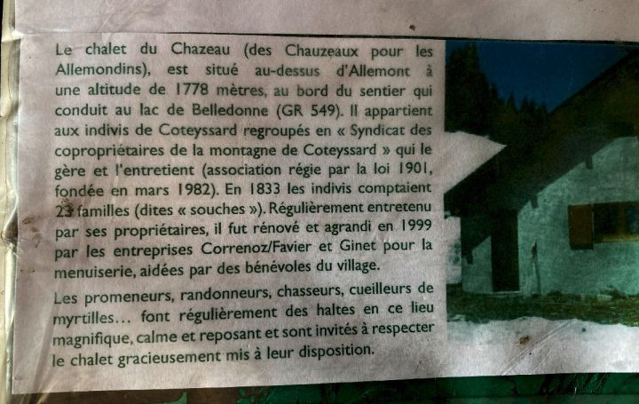 Cabane du Chazeau (Chauzeaux)