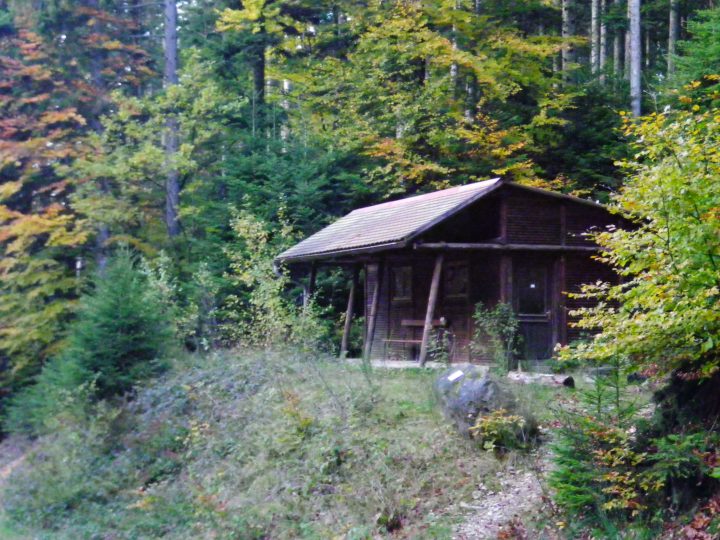 Cabane de la Hâle et le Mont
