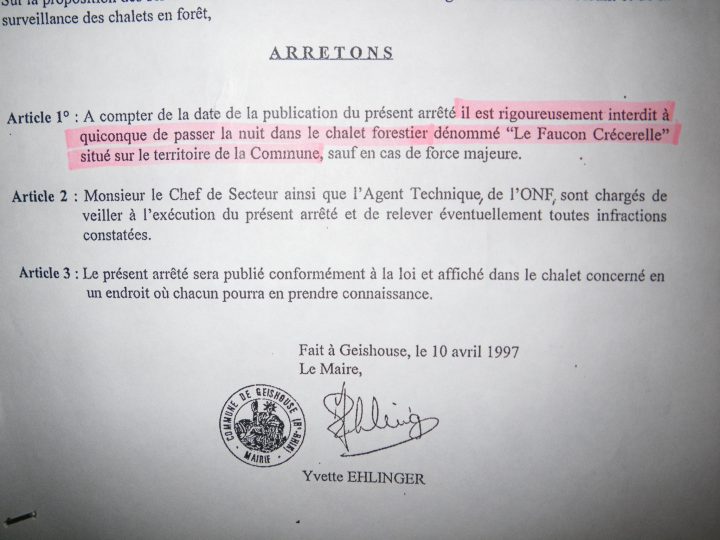 Abri du Faucon Crécerelle