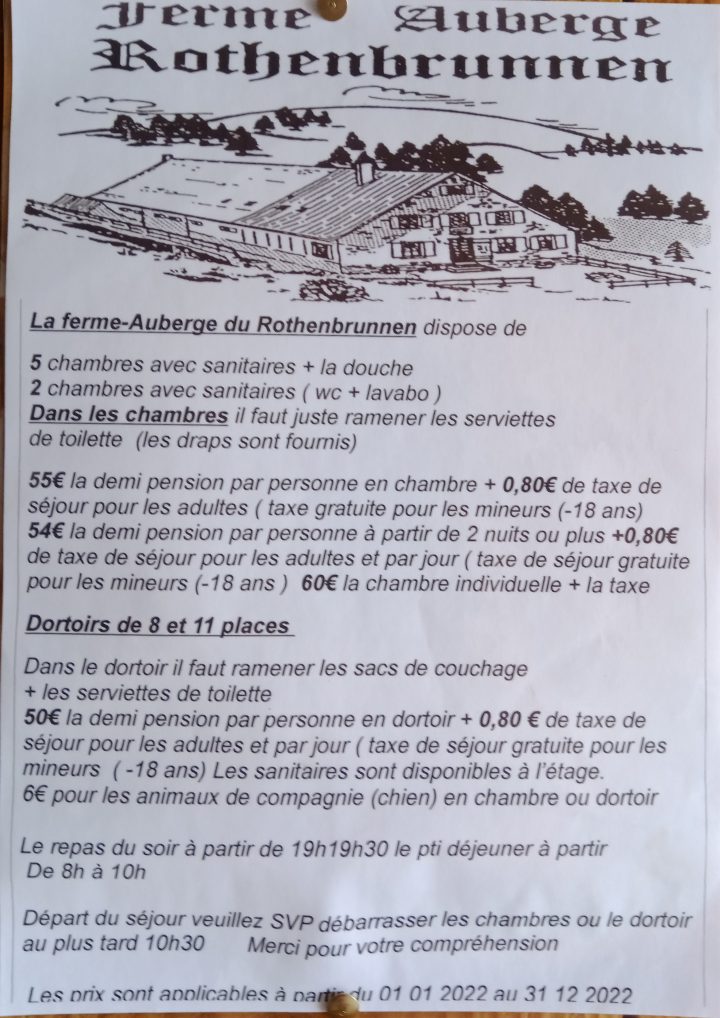 Ferme Auberge Rothenbrunnen